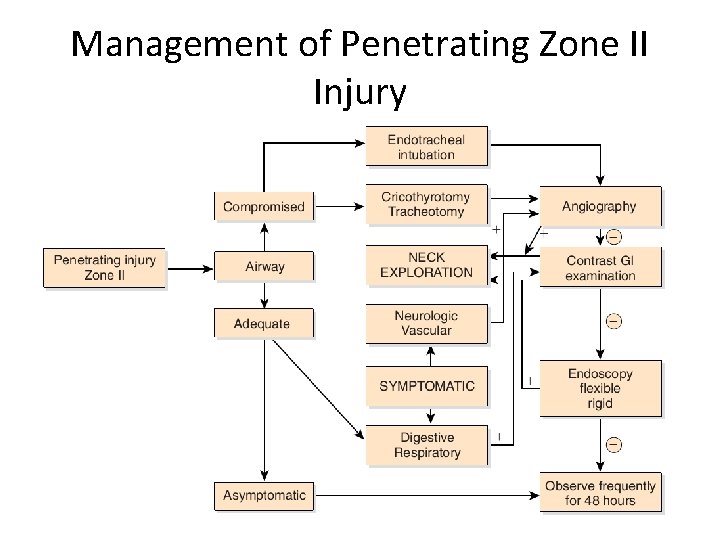 Management of Penetrating Zone II Injury 