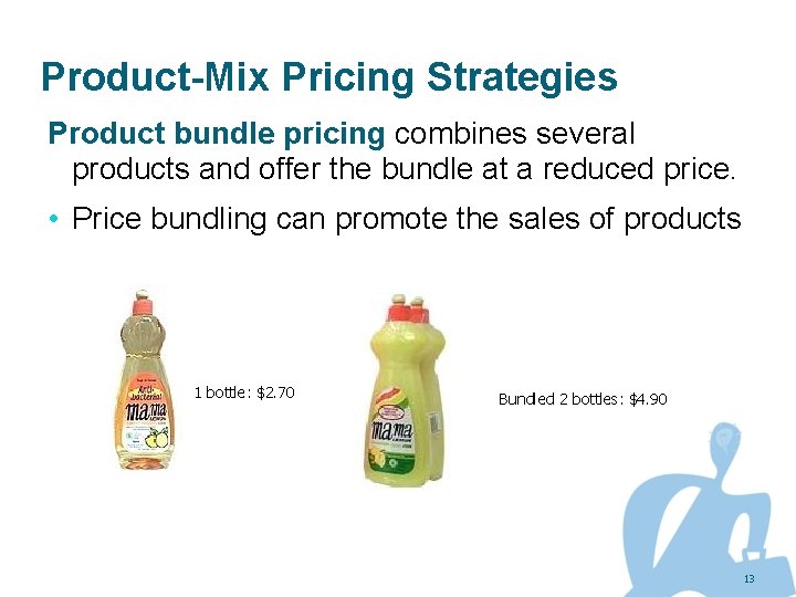 Product-Mix Pricing Strategies Product bundle pricing combines several products and offer the bundle at