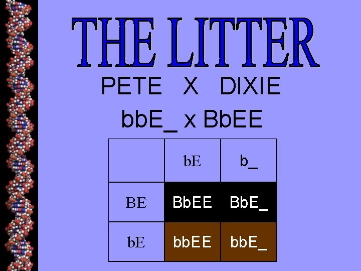 PETE X DIXIE bb. E_ x Bb. EE b. E b_ BE Bb. E_