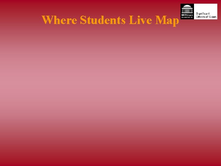 Where Students Live Map 