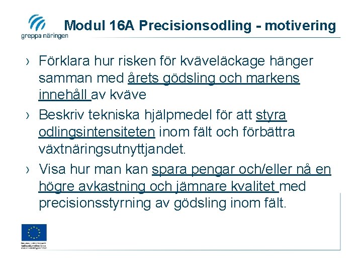 Modul 16 A Precisionsodling - motivering › Förklara hur risken för kväveläckage hänger samman