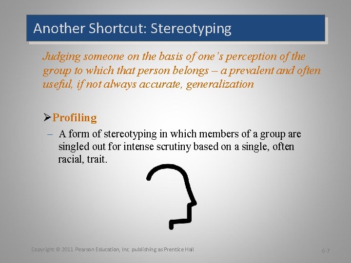 Another Shortcut: Stereotyping Judging someone on the basis of one’s perception of the group