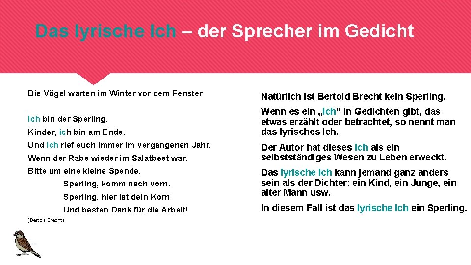 Was Ist Ein Lyrisches Ich Gedichte Gut zu wissen Klasse 5 Gedichte habe