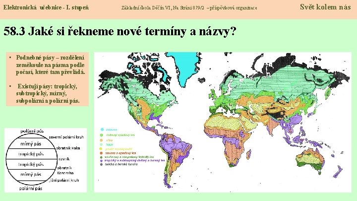 Elektronická učebnice - I. stupeň Základní škola Děčín VI, Na Stráni 879/2 – příspěvková