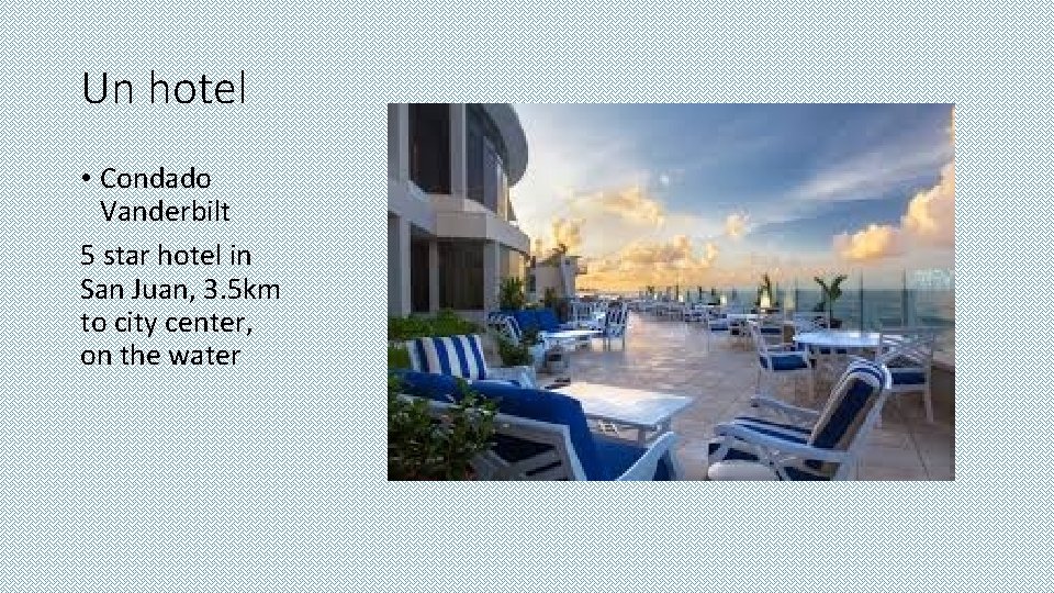 Un hotel • Condado Vanderbilt 5 star hotel in San Juan, 3. 5 km