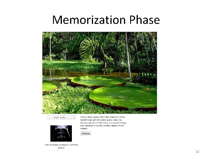Memorization Phase 16 