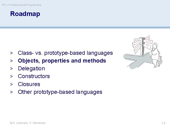 PS — Prototype-based Programming Roadmap > Class- vs. prototype-based languages > Objects, properties and