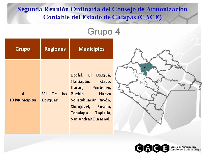 Segunda Reunión Ordinaria del Consejo de Armonización Contable del Estado de Chiapas (CACE) Grupo