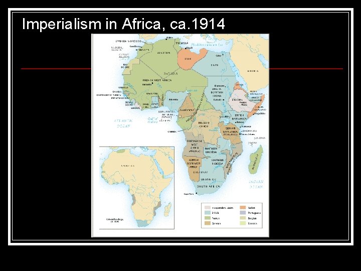Imperialism in Africa, ca. 1914 