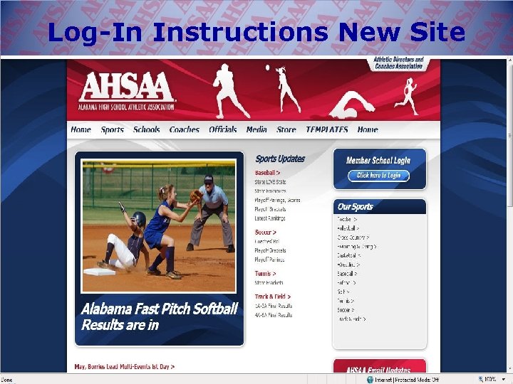 Log-In Instructions New Site 