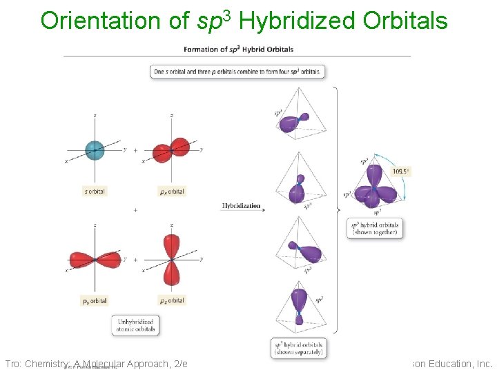 Orientation of sp 3 Hybridized Orbitals Tro: Chemistry: A Molecular Approach, 2/e 14 Copyright