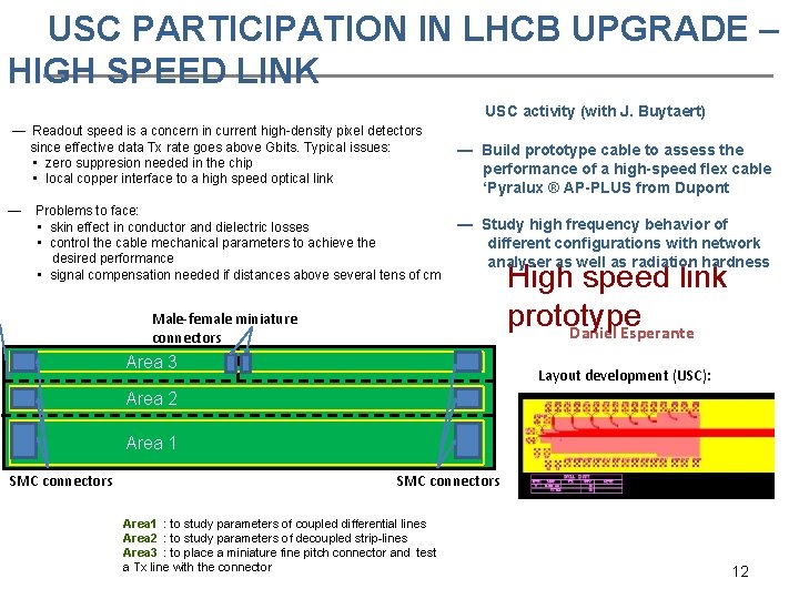 USC PARTICIPATION IN LHCB UPGRADE – HIGH SPEED LINK USC activity (with J. Buytaert)