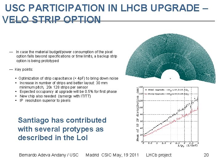 USC PARTICIPATION IN LHCB UPGRADE – VELO STRIP OPTION — In case the material