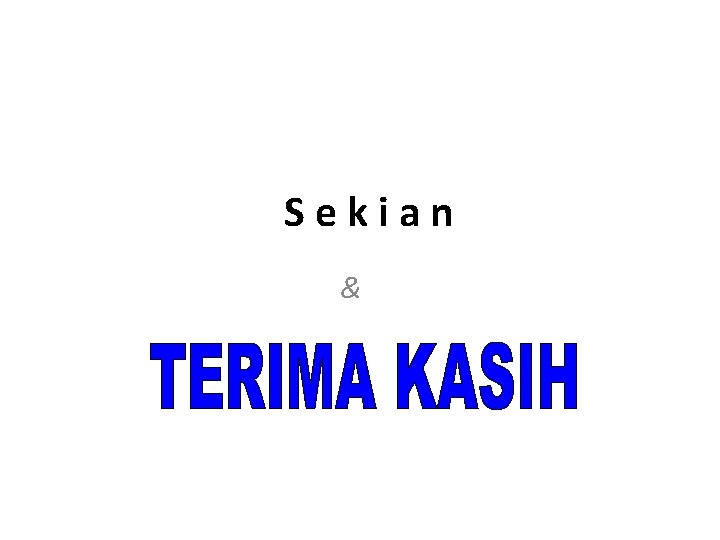 Sekian & 