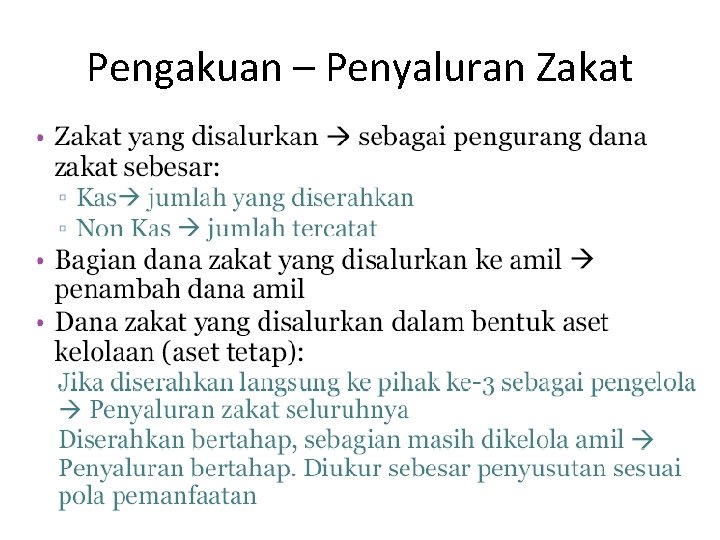 Pengakuan – Penyaluran Zakat 