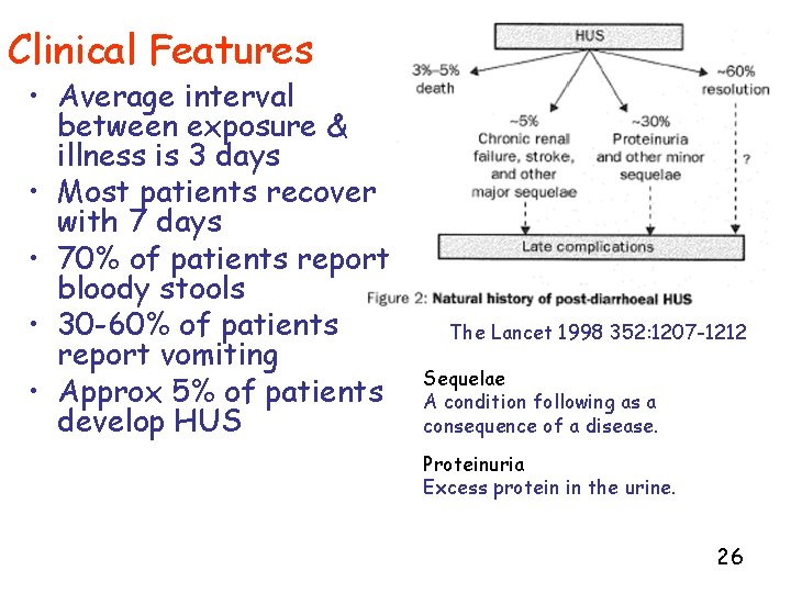 Clinical Features • Average interval between exposure & illness is 3 days • Most
