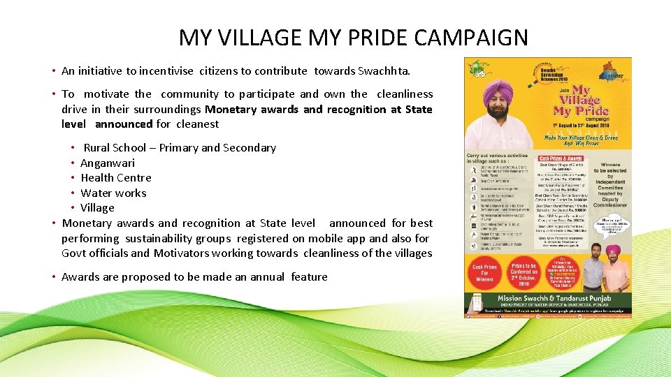 MY VILLAGE MY PRIDE CAMPAIGN • An initiative to incentivise citizens to contribute towards