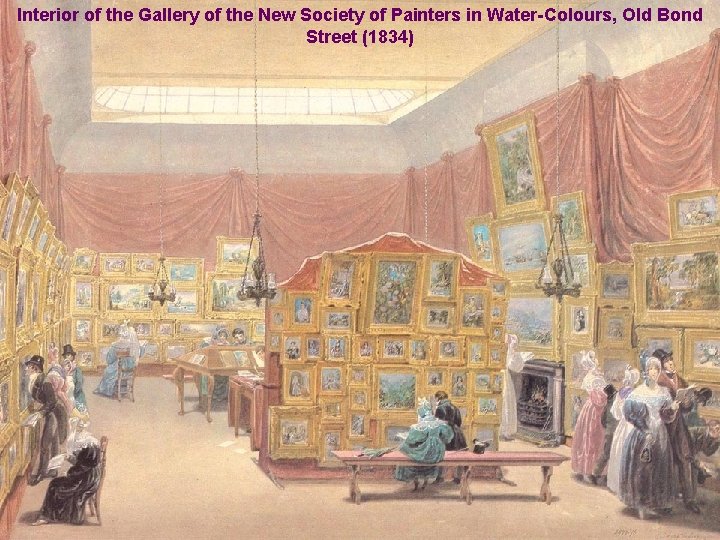 Interior of the Gallery of the New Society of Painters in Water-Colours, Old Bond