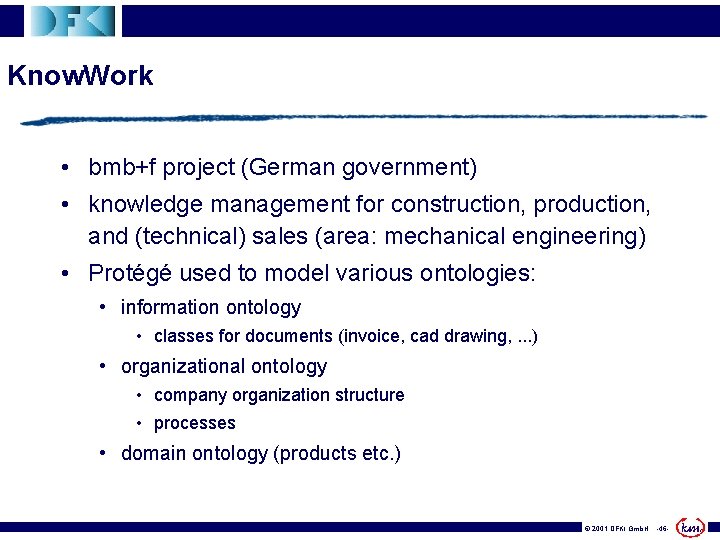 Know. Work • bmb+f project (German government) • knowledge management for construction, production, and