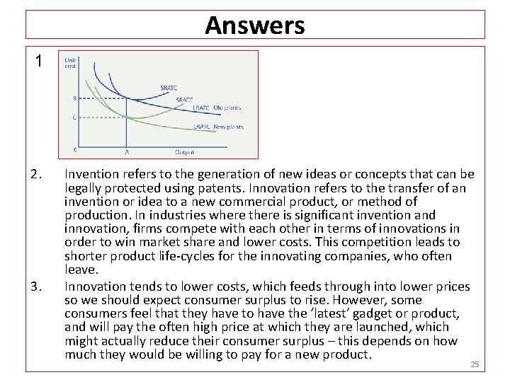 Answers 1 2. 3. Invention refers to the generation of new ideas or concepts