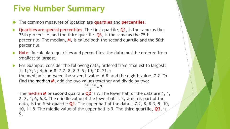 Five Number Summary 
