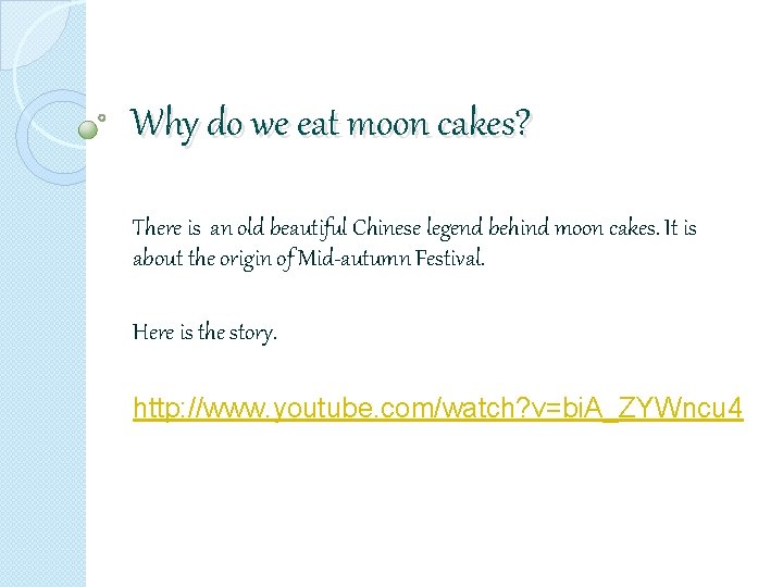 Why do we eat moon cakes? There is an old beautiful Chinese legend behind