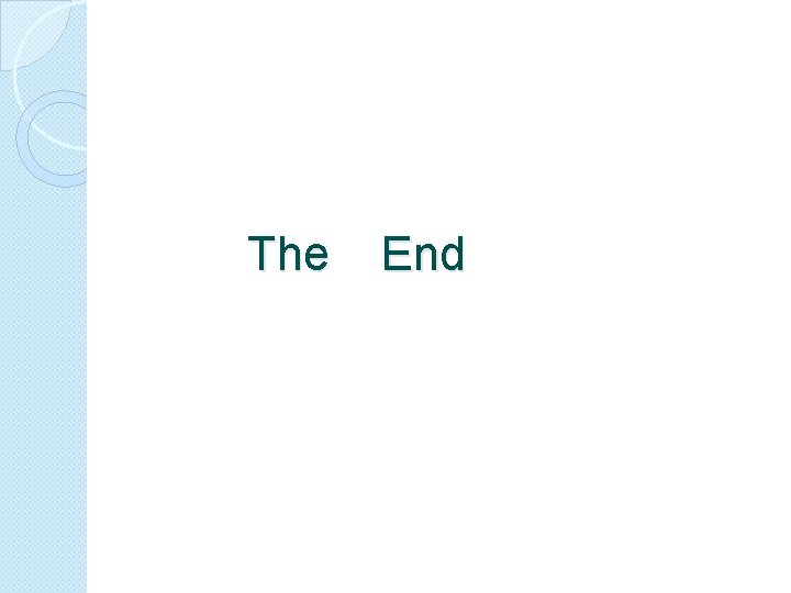 The End 