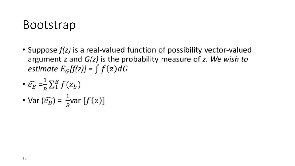 Bootstrap • 15 Bootstrap • 15