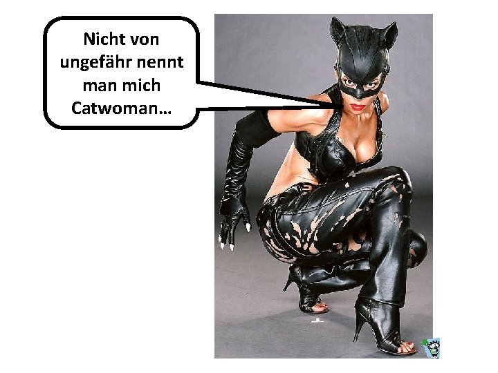 Nicht von ungefähr nennt man mich Catwoman… 