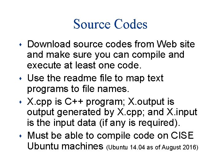 Source Codes s s Download source codes from Web site and make sure you Source Codes s s Download source codes from Web site and make sure you