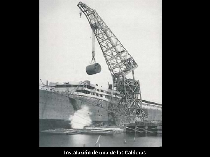 Instalación de una de las Calderas 