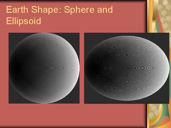 Earth Shape: Sphere and Ellipsoid 