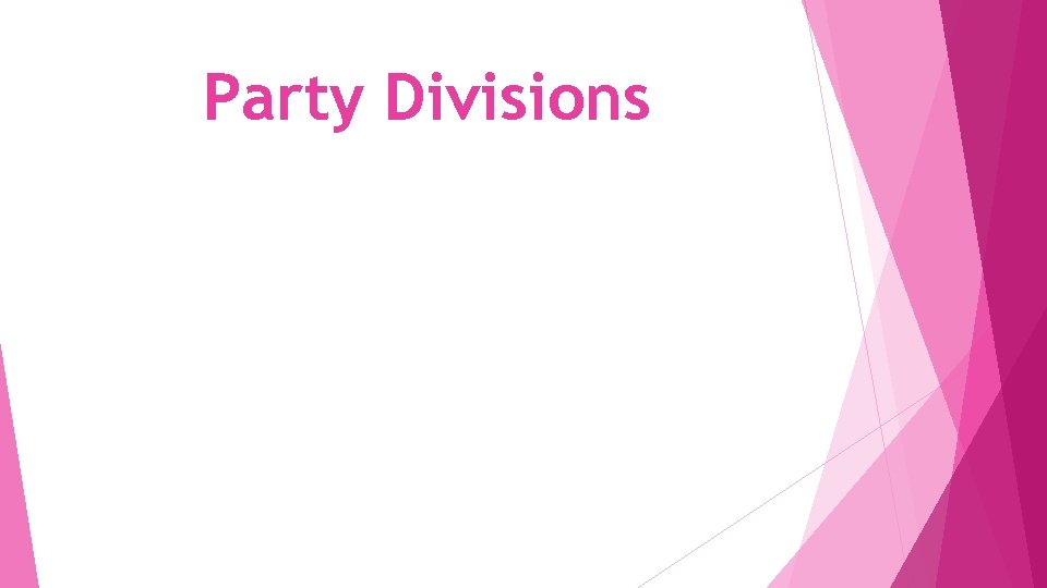 Party Divisions 