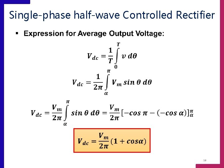 Single-phase half-wave Controlled Rectifier 18 