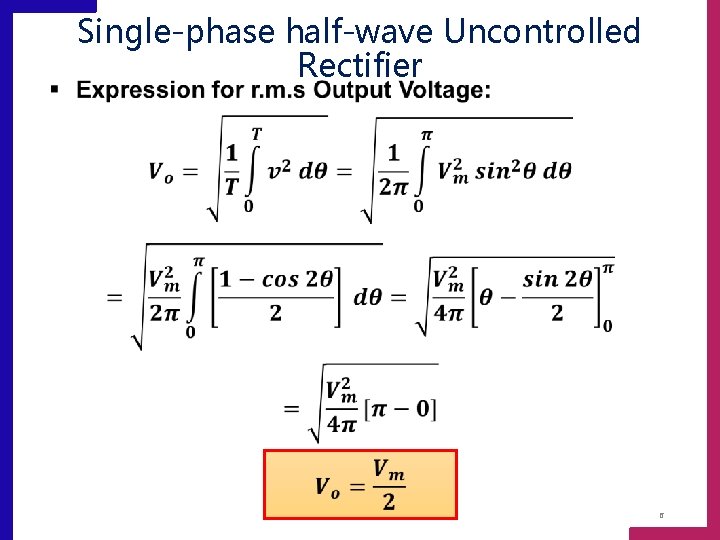  Single-phase half-wave Uncontrolled Rectifier 6 
