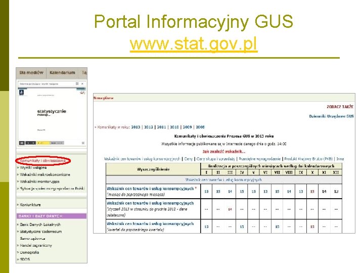 Portal Informacyjny GUS www. stat. gov. pl 