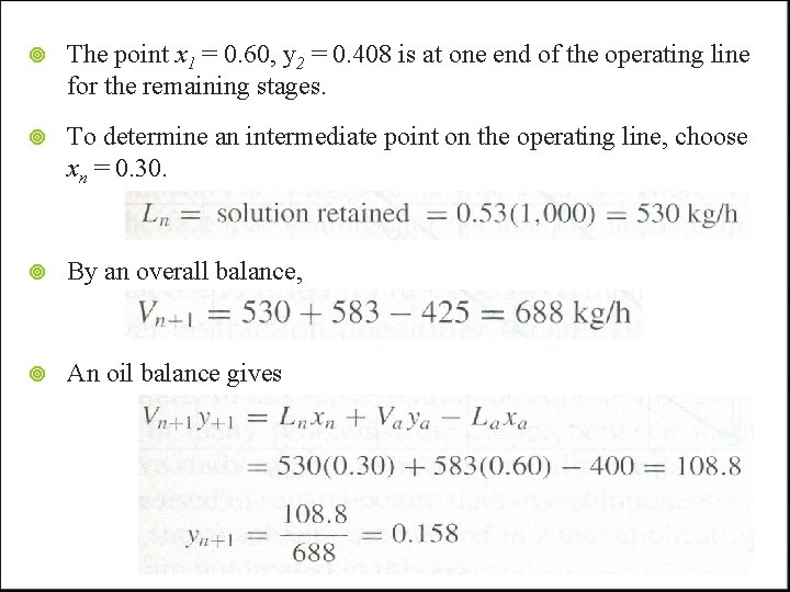  The point x 1 = 0. 60, y 2 = 0. 408 is