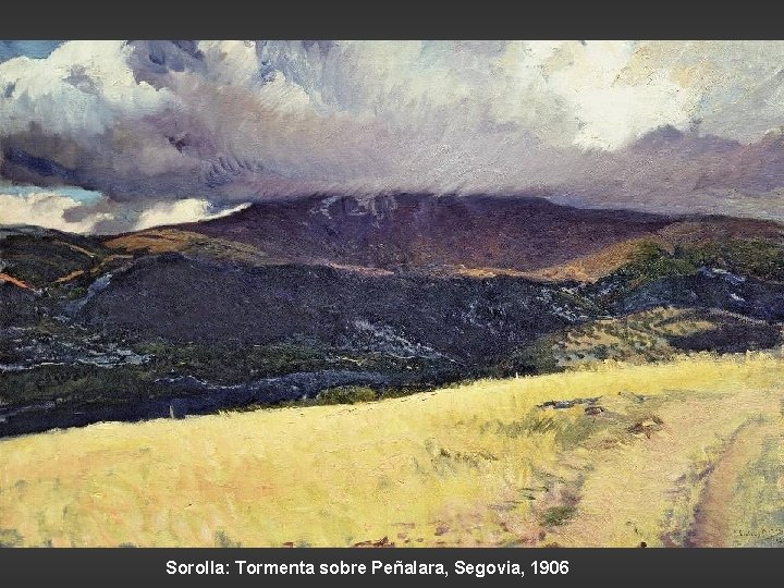 Sorolla: Tormenta sobre Peñalara, Segovia, 1906 