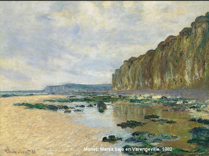 Monet: Marea baja en Varengeville, 1882 
