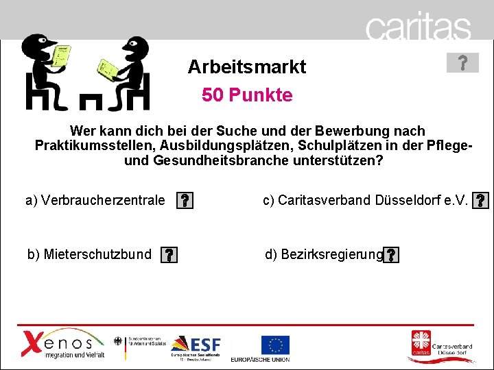 Arbeitsmarkt 50 Punkte Wer kann dich bei der Suche und der Bewerbung nach Praktikumsstellen,