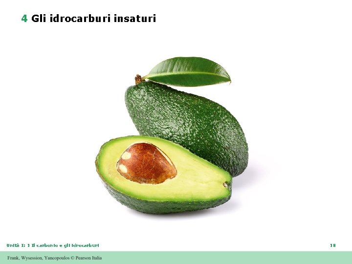 4 Gli idrocarburi insaturi Unità I: 1 Il carbonio e gli idrocarburi 18 