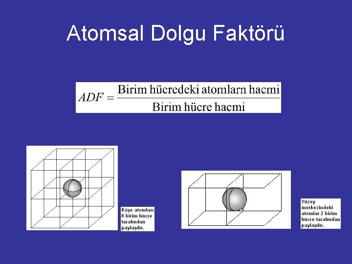 Atomsal Dolgu Faktörü 
