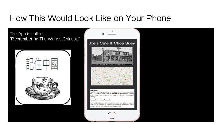 How This Would Look Like on Your Phone The App is called: “Remembering The