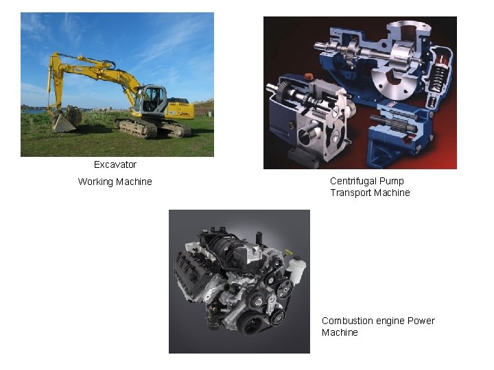 Excavator Working Machine Centrifugal Pump Transport Machine Combustion engine Power Machine 