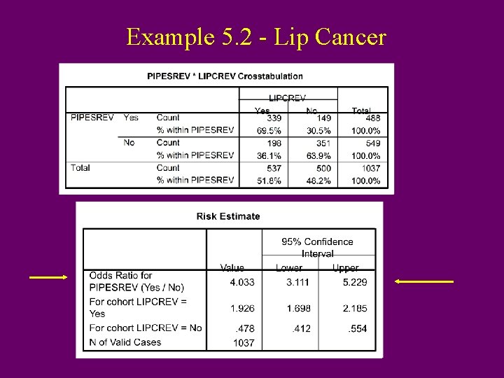 Example 5. 2 - Lip Cancer 