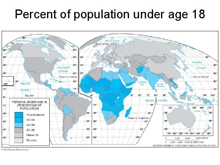 Percent of population under age 18 