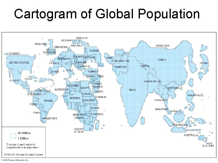 Cartogram of Global Population 