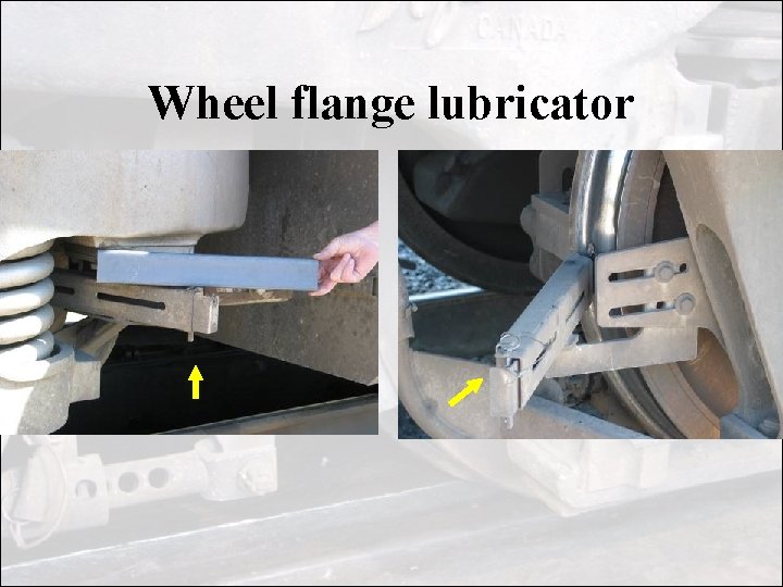 Wheel flange lubricator Wheel flange lubricator