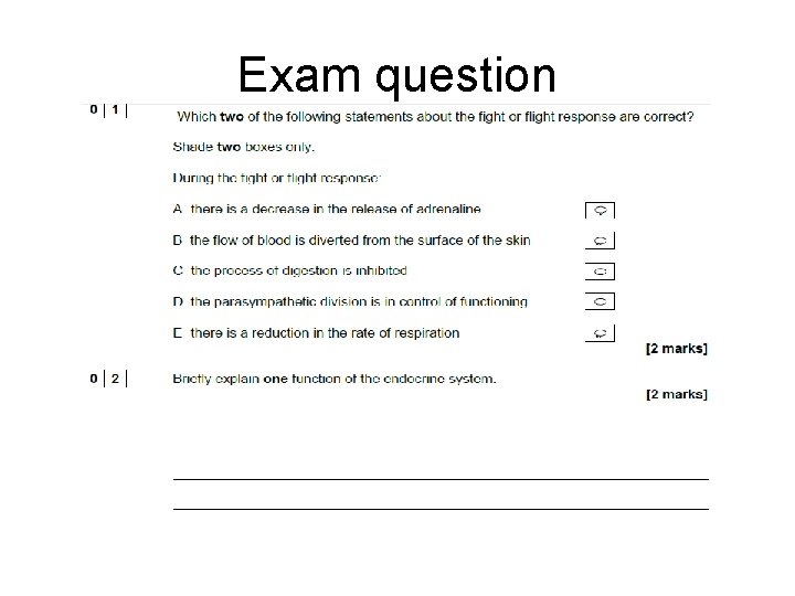 Exam question 