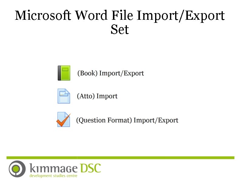 Microsoft Word File Import/Export Set 